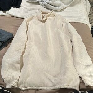 Men’s j crew mock neck cream sweater.